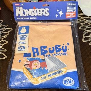 Labubu The Monsters Kids Messenger Bag - Blue and Tan